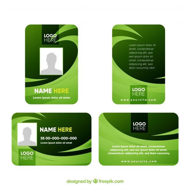 Id Card Template | Id card template, Employee id card, Free printable